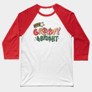 Groovy - Retro 70s Christmas Vibes Baseball T-Shirt